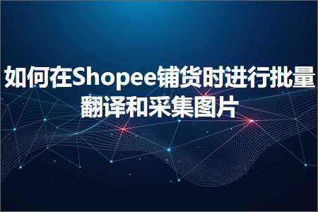 璺ㄥ鐢靛晢鐭ヨ瘑:濡備綍鍦⊿hopee閾鸿揣鏃惰繘琛屾壒閲忕炕璇戝拰閲囬泦鍥剧墖